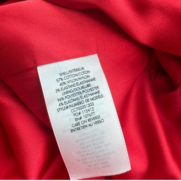 Alice and Olivia Adair Red Crop Blazer w/ Tie. ECU! - Picture 6 of 6